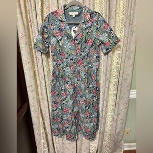 Seasalt Cornwall‎ Charlotte Organic Cotton Lined Floral Dress NWT US 8